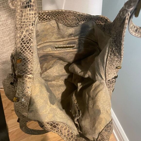 Elliot Lucca Sintra Snakeskin print embossed leather handbag - Picture 11 of 12